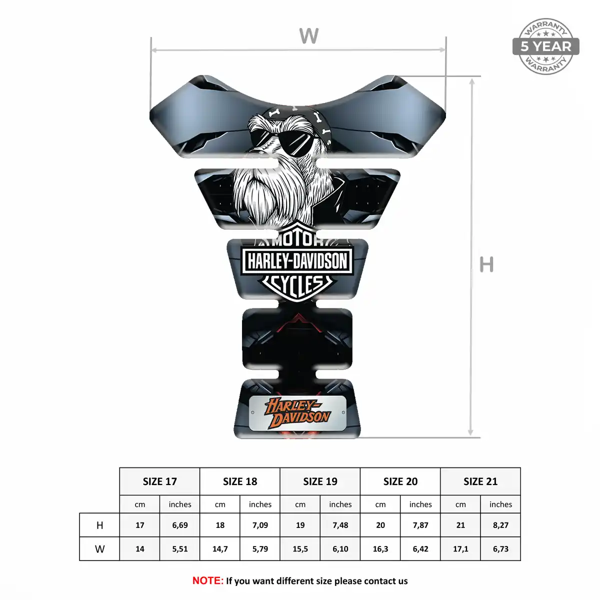 Harley Tank Pad Fuse Motorcycle Sleek Style