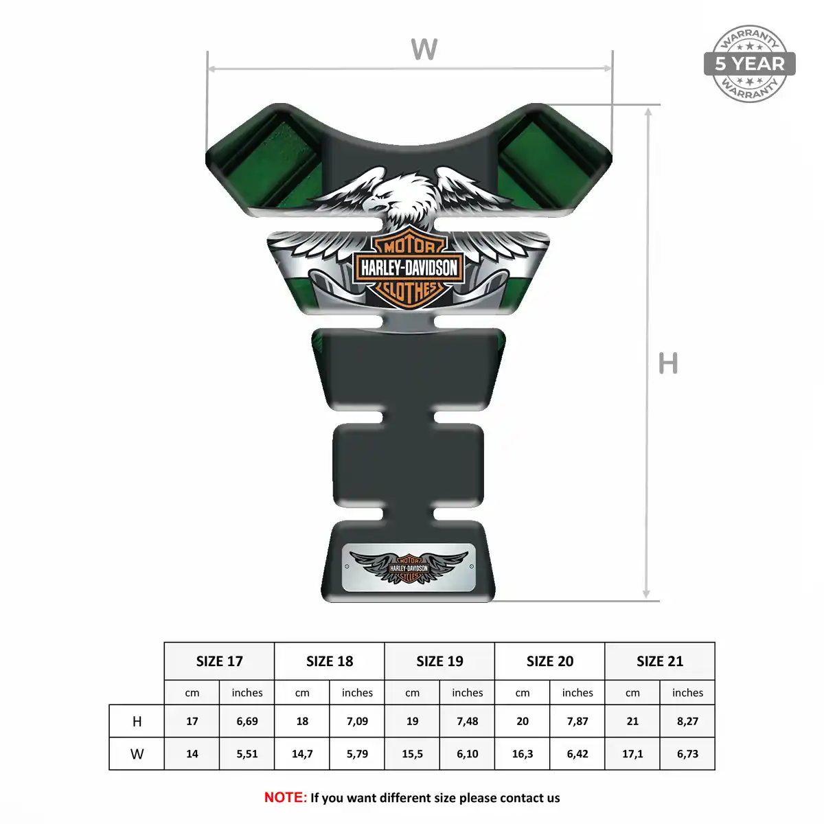Harley Tank Pad Guard Motorcycle Sleek Style