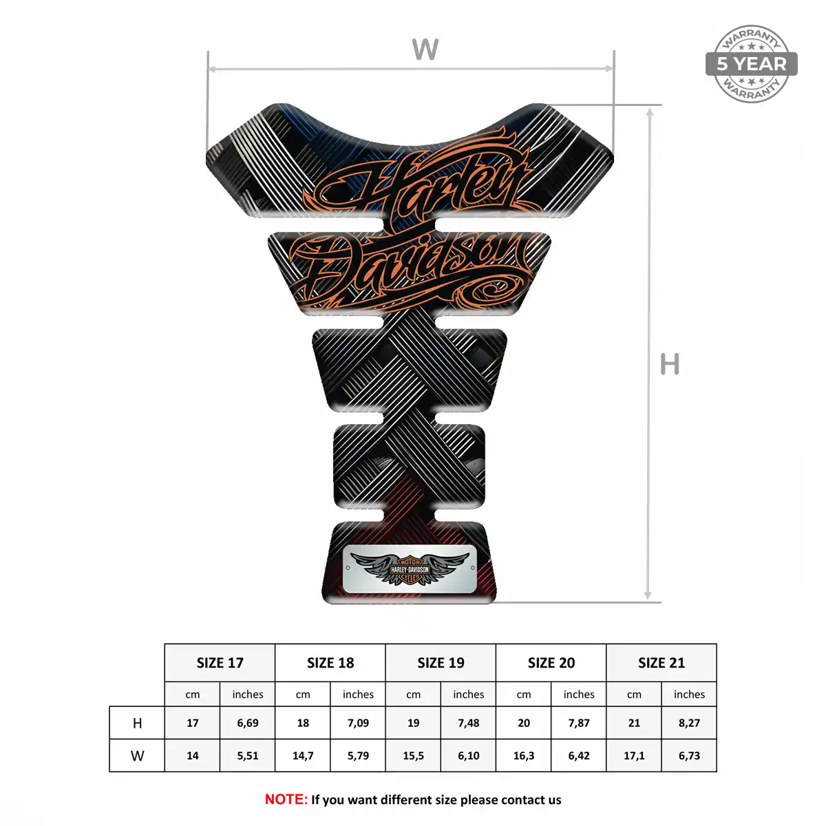 Harley Tank Pad Guard Refined Design