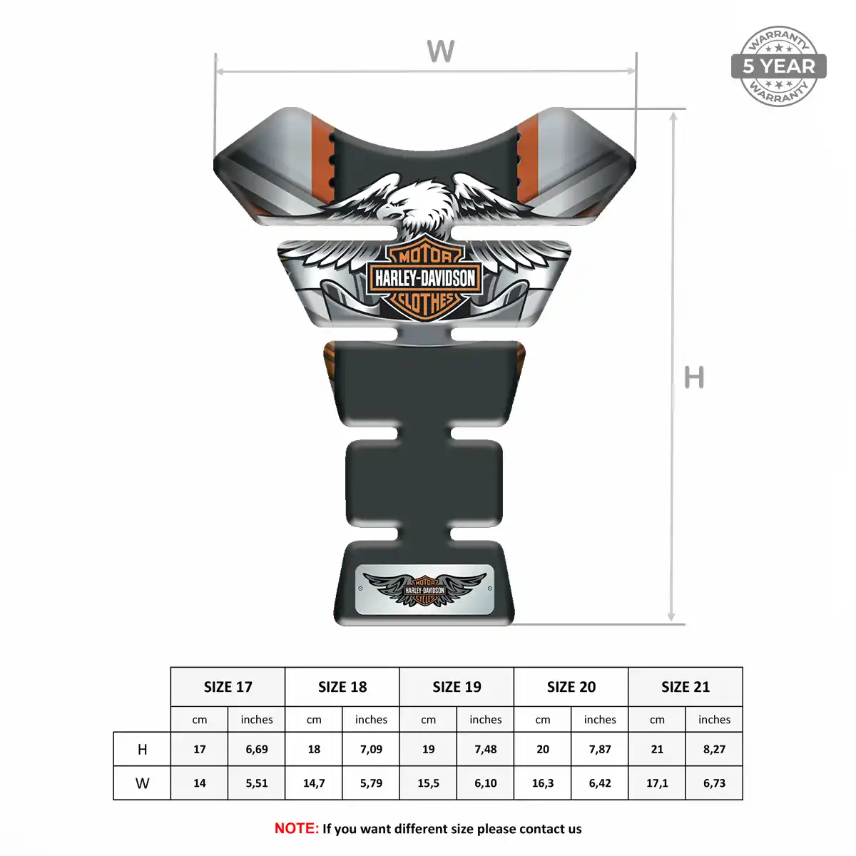 Harley Tank Pad Motorbike Prime Quality