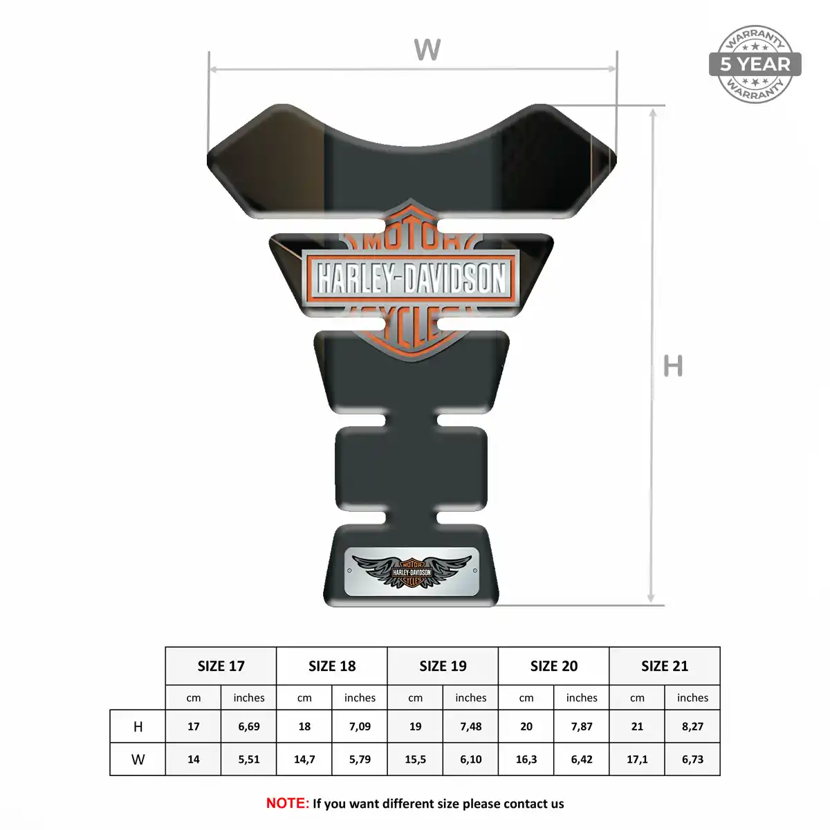 Harley Tank Pad Motorbike Refined Design