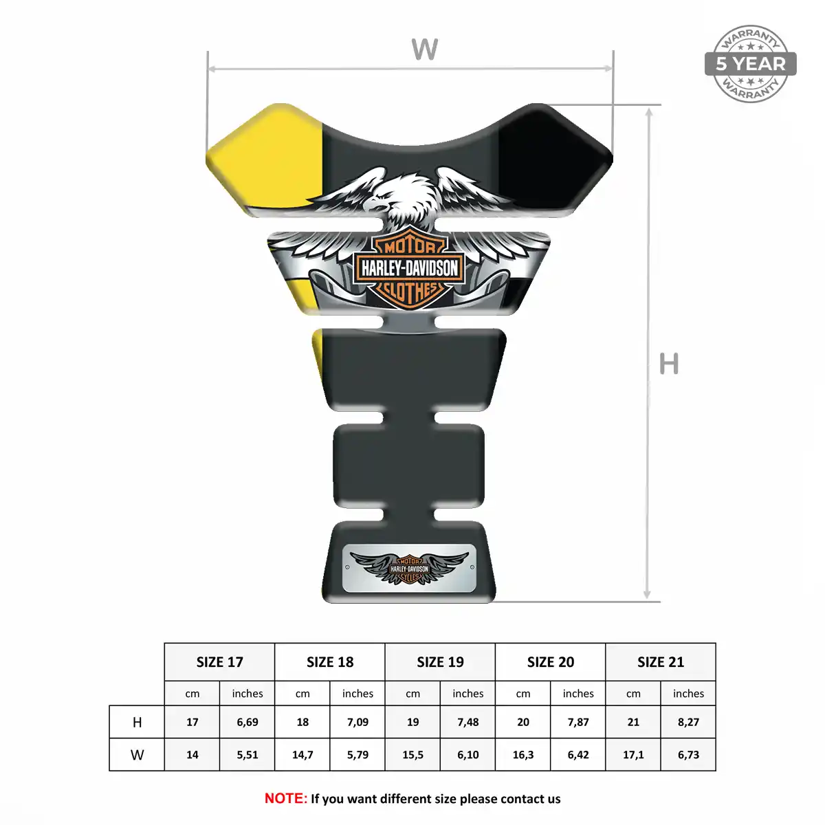 Harley Tank Pad Motorbike Signature Grade