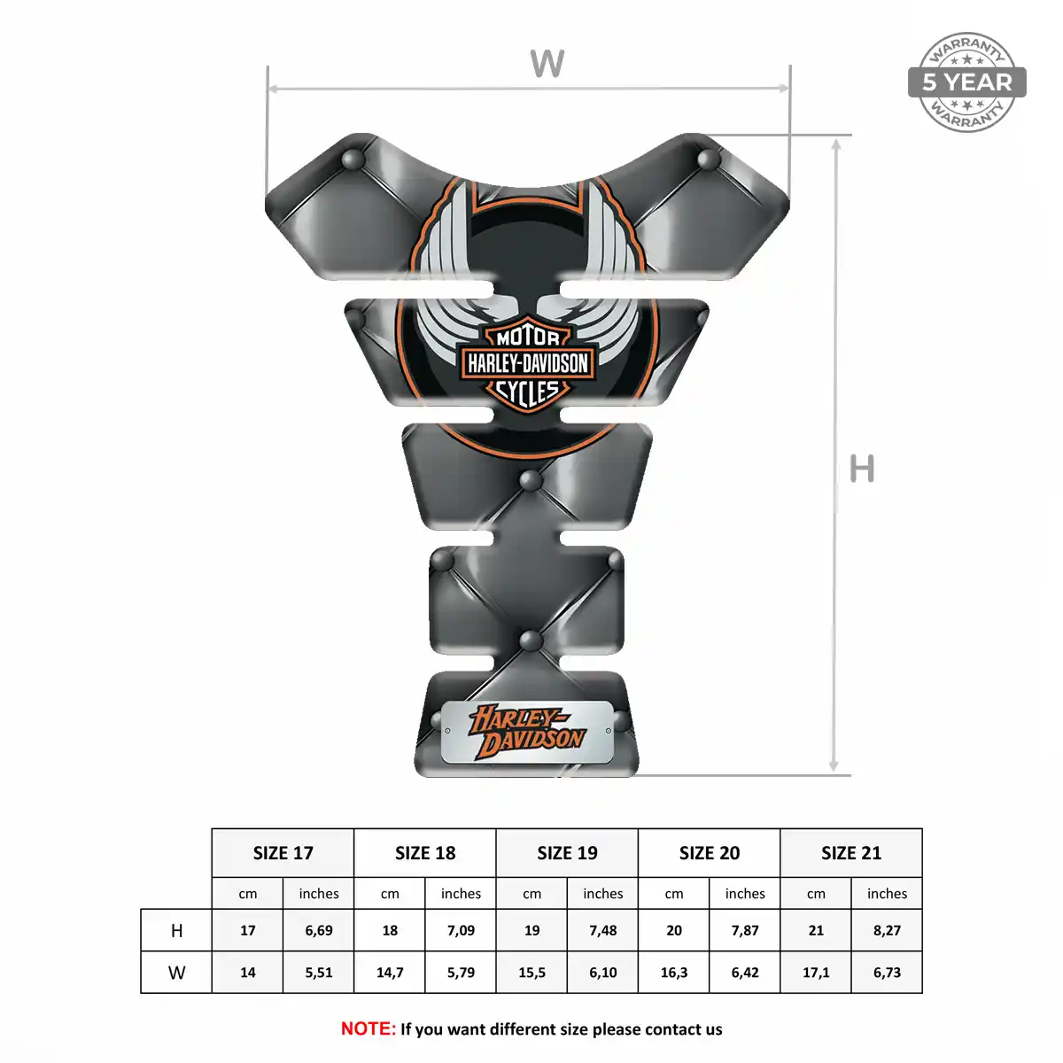 Harley Tank Pad Motorbike Superior Craft