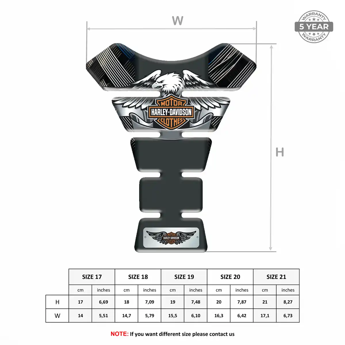 Harley Tank Pad Motorcycle Signature Grade
