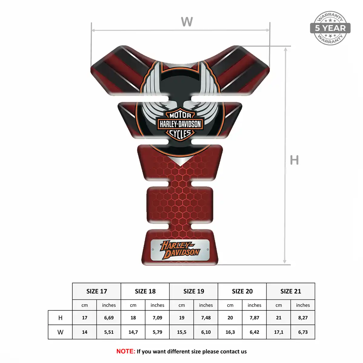 Harley Tank Pad Motorcycle Sleek Style