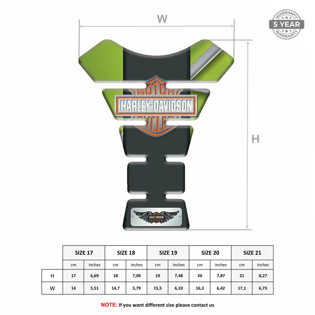 Harley Tank Pad Motorcycle Superior Craft