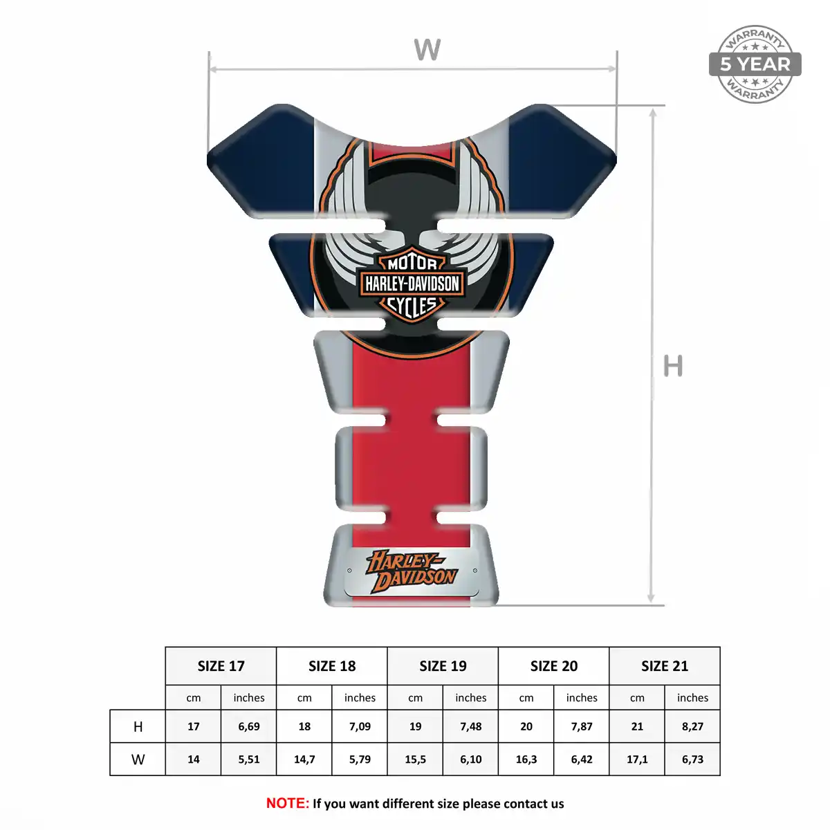 Harley Tank Pad Prime Quality