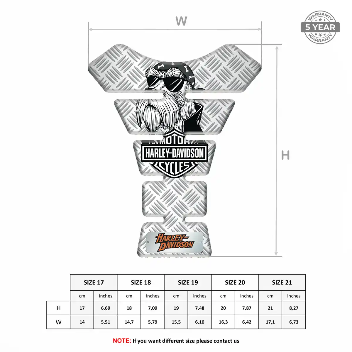 Harley Tank Pad Protector Motorcycle Refined Design