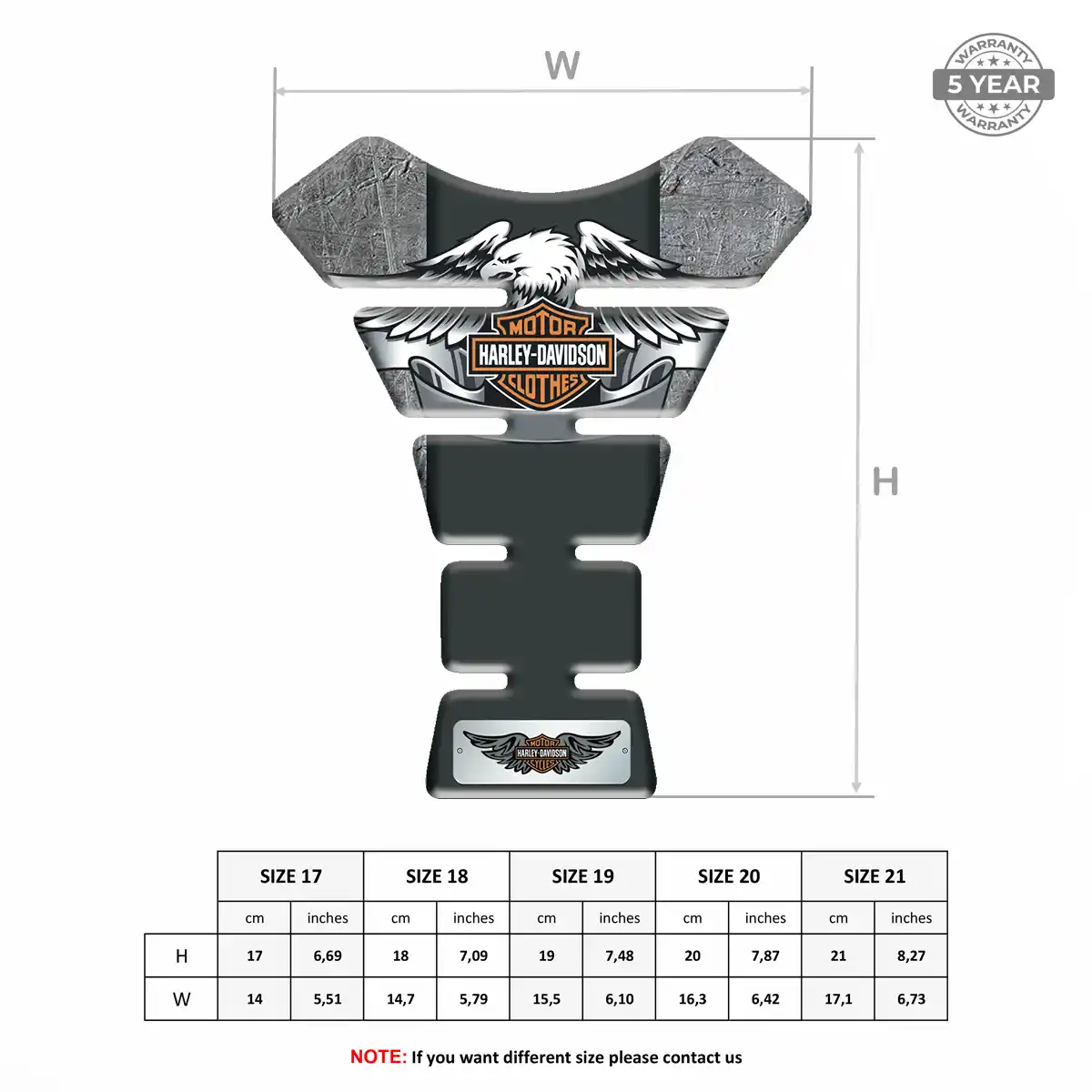 Harley Tank Pad Protector Motorcycle Signature Grade