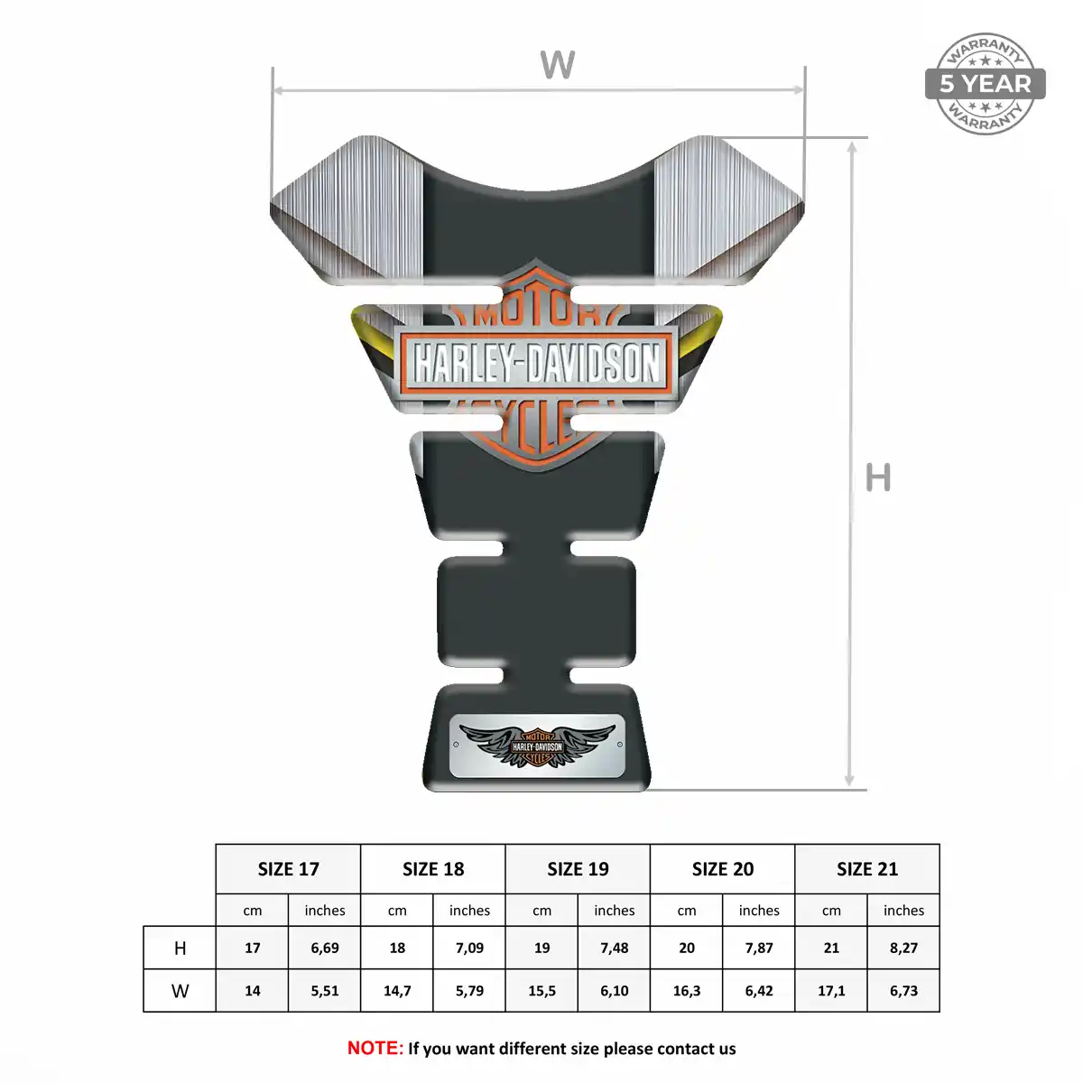 Harley Tank Pad Protector Motorcycle Sleek Style