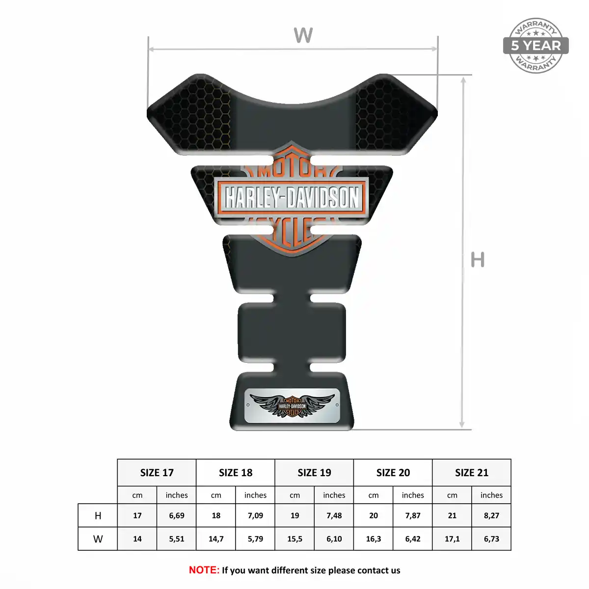 Harley Tank Pad Protector Sleek Style
