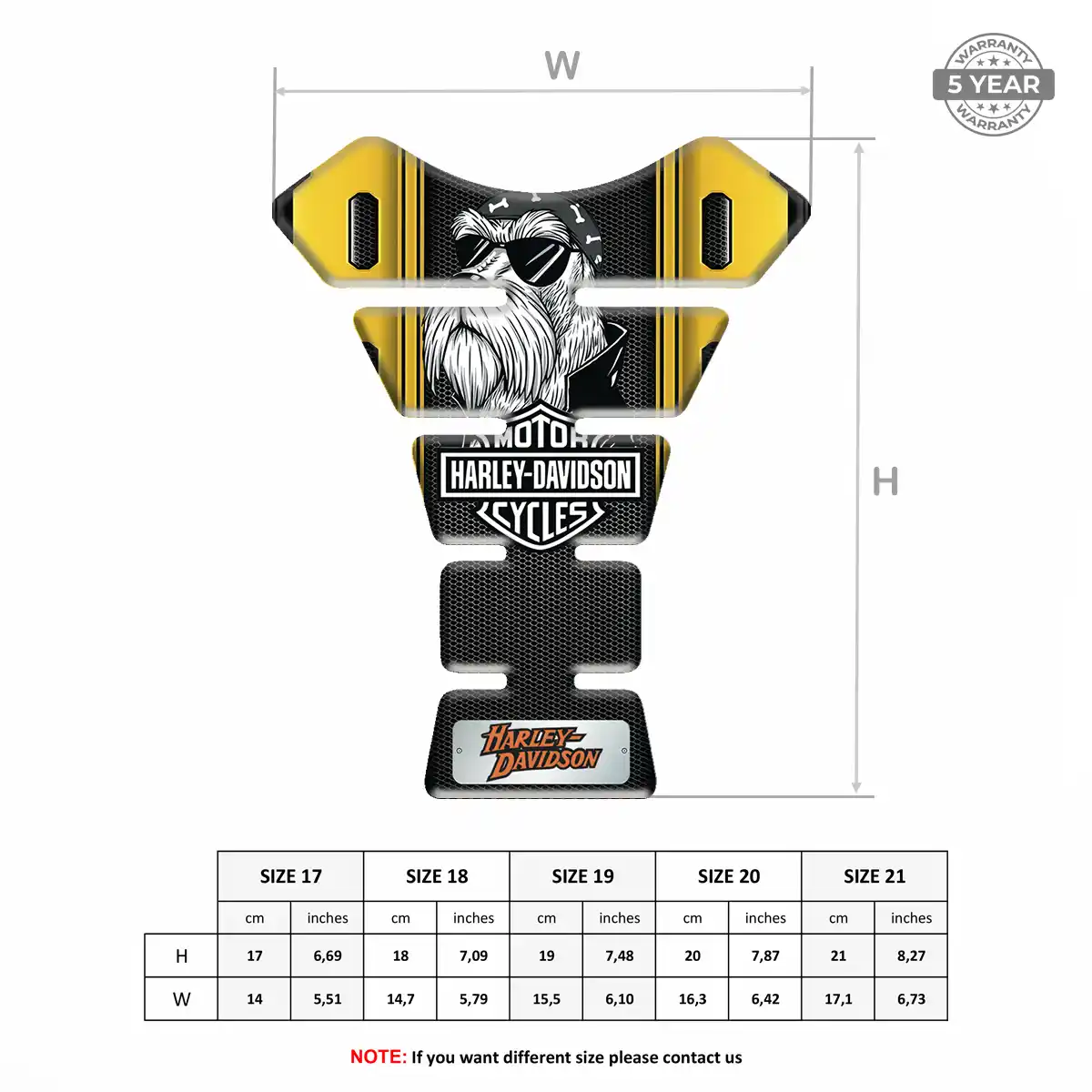 Harley Tank Pad Protector Superior Craft