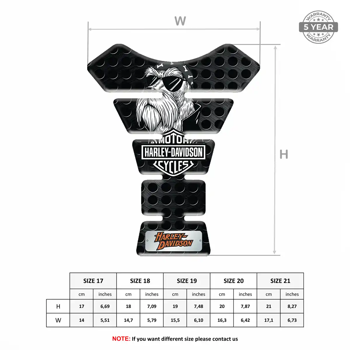 Harley Tank Pad Refined Design