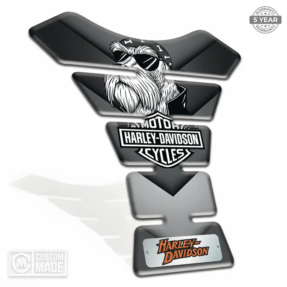 Harley Tank Pads Elite Finish