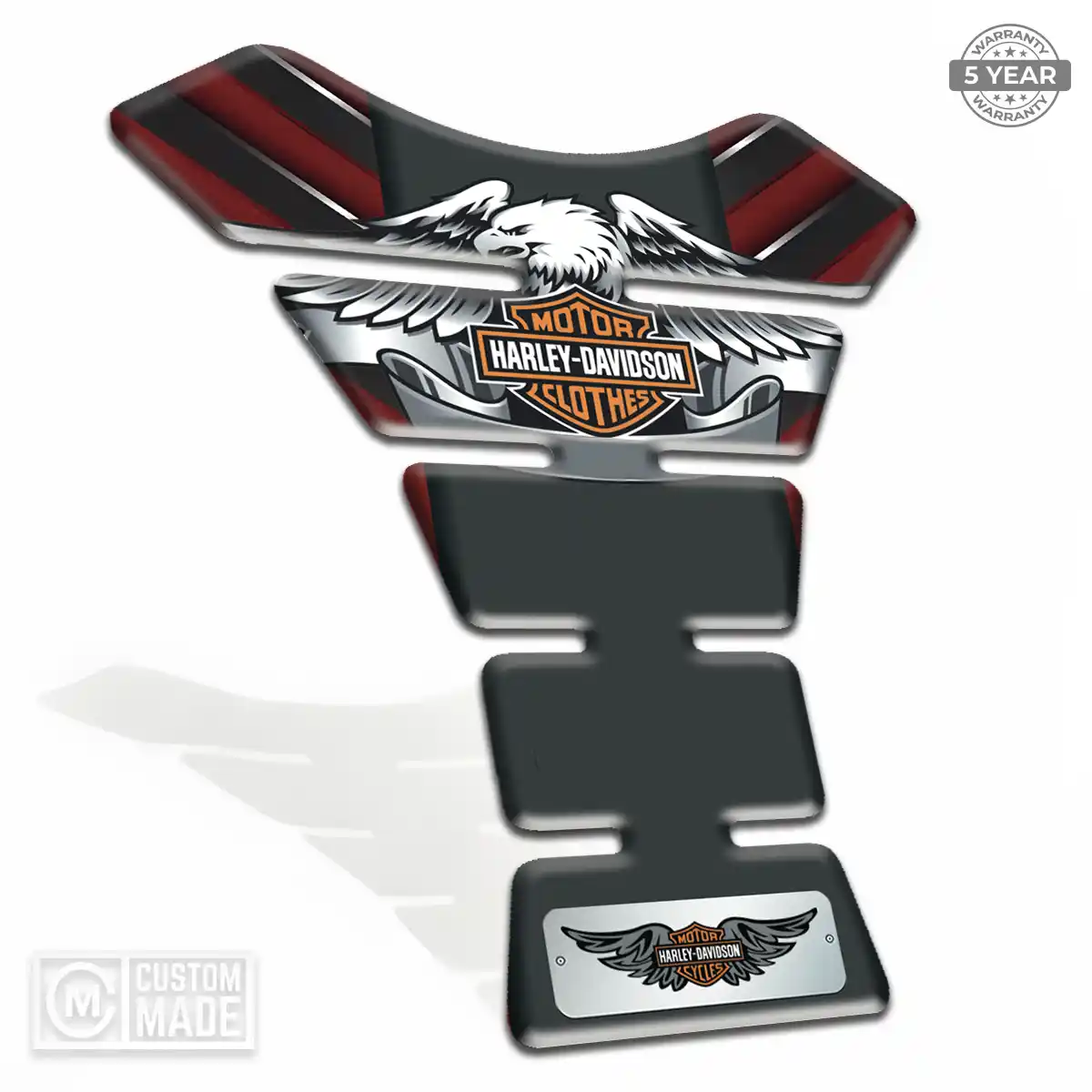 Harley Tank Pads Fuse Elite Finish