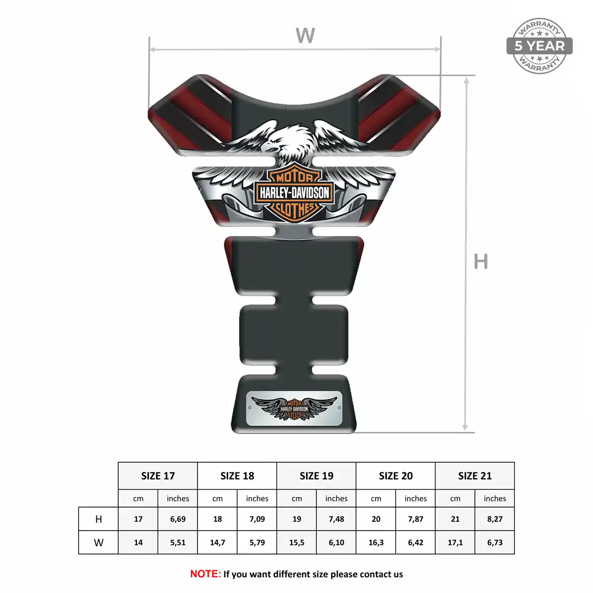 Harley Tank Pads Fuse Elite Finish