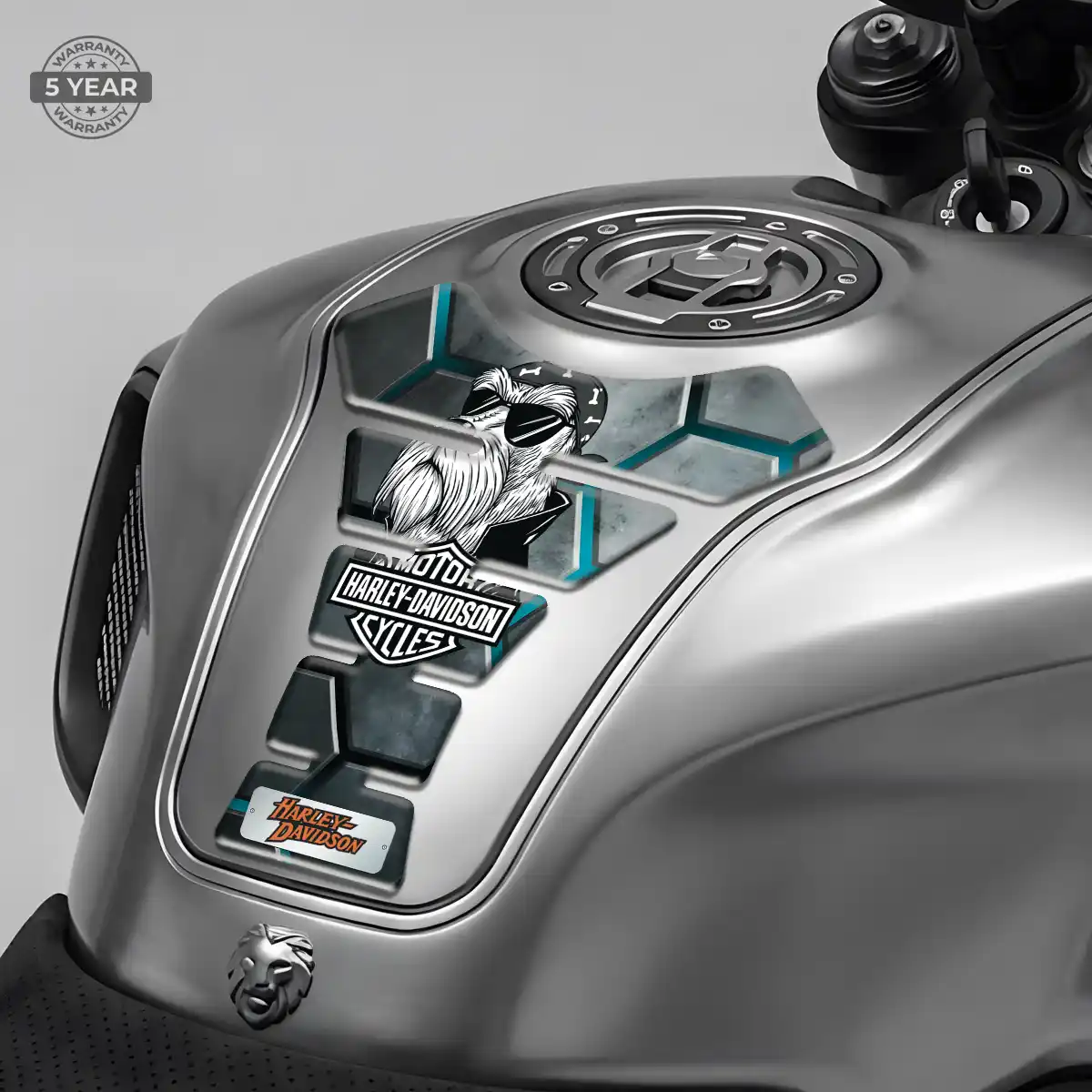 Harley Tank Pads Fuse Motorbike Elite Finish