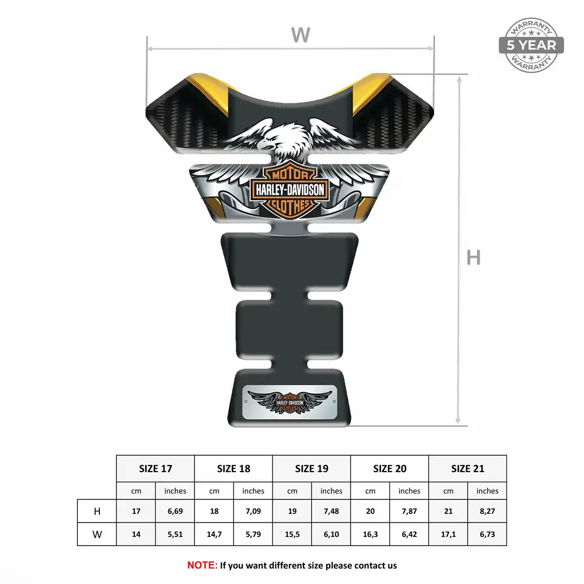 Harley Tank Pads Fuse Motorbike Prime Quality