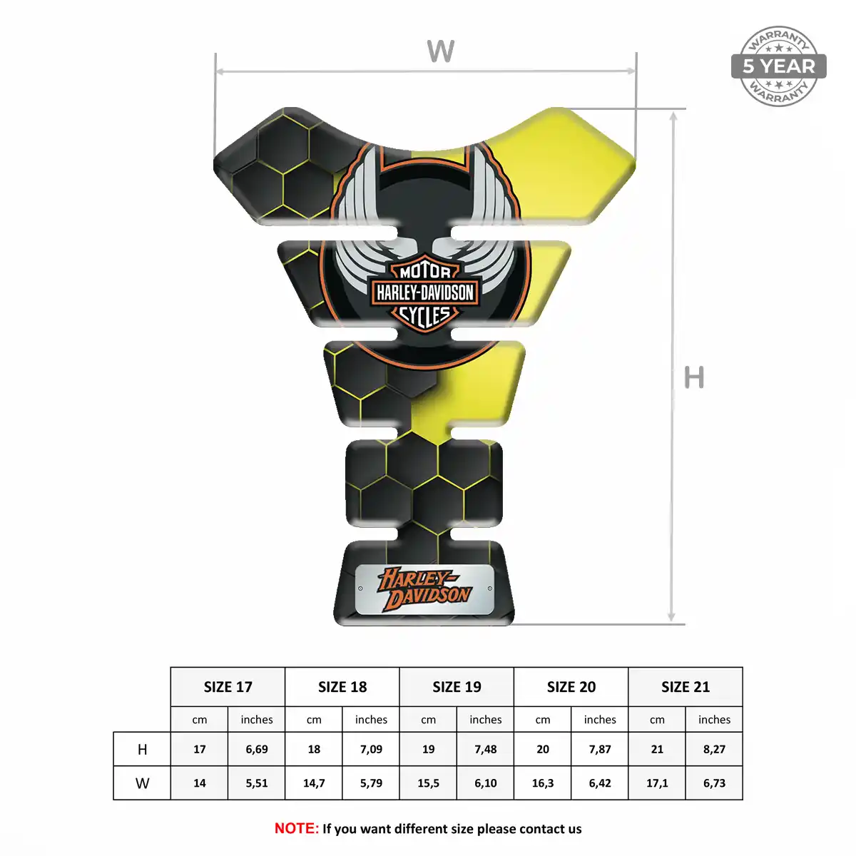 Harley Tank Pads Fuse Motorbike Signature Grade
