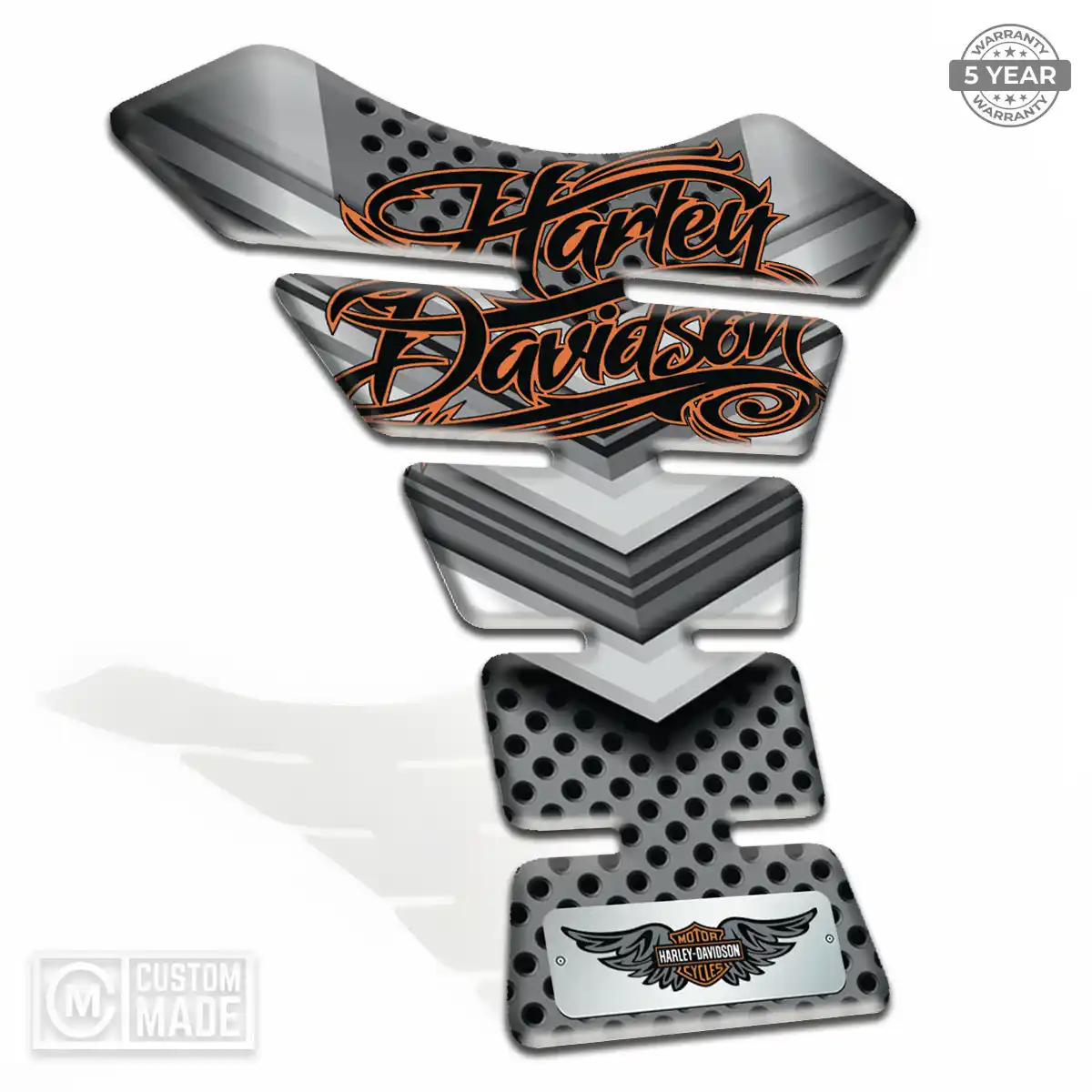 Harley Tank Pads Fuse Motorcycle Elite Finish