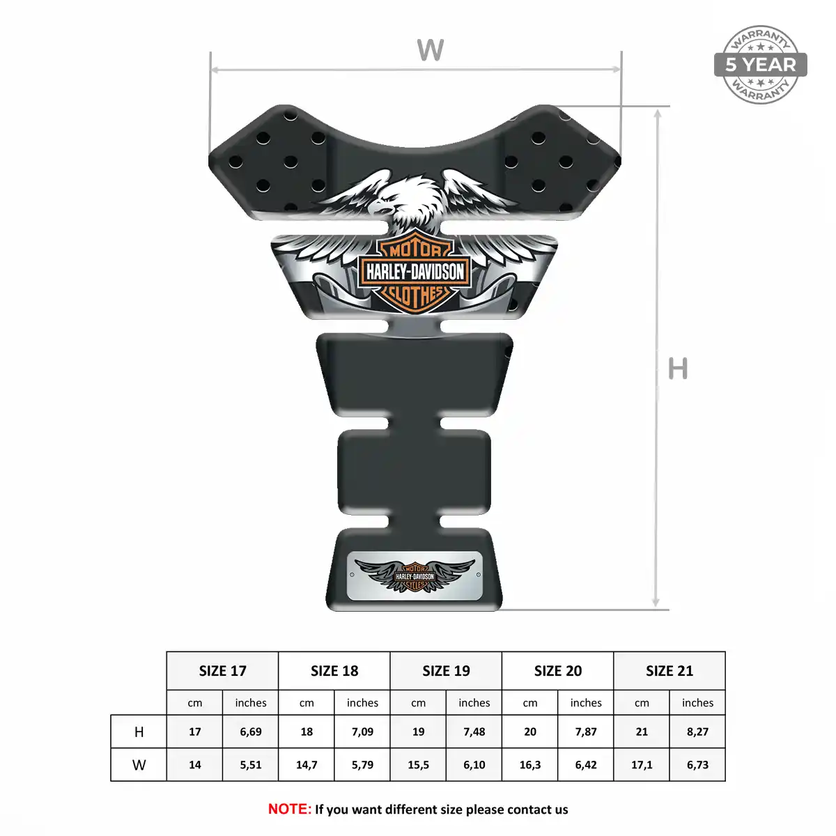 Harley Tank Pads Fuse Motorcycle Prime Quality