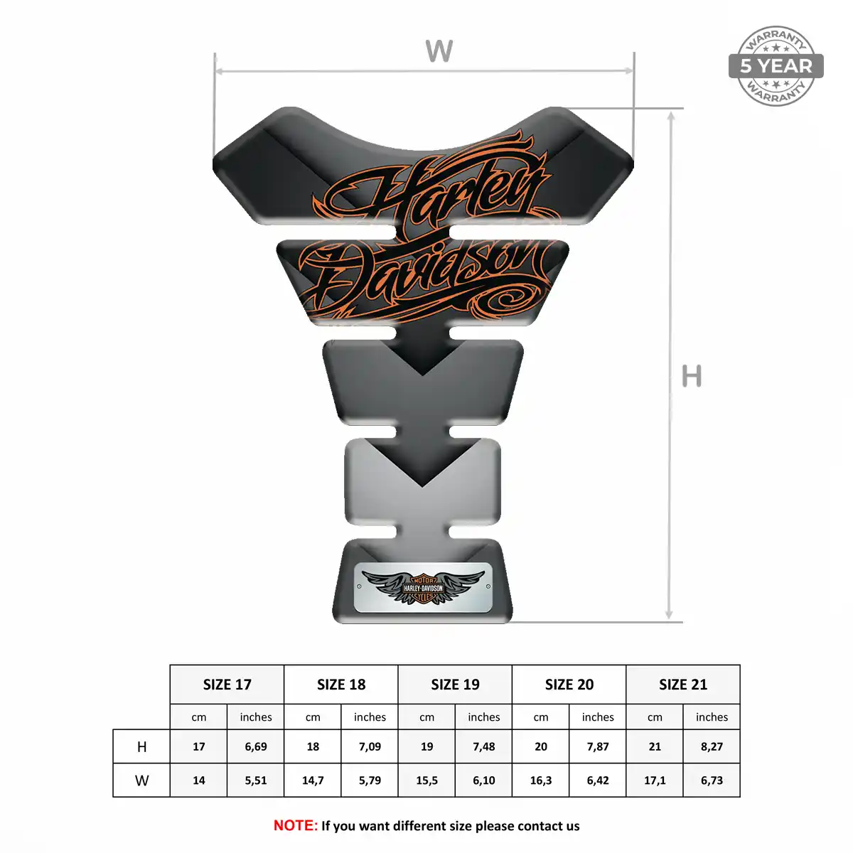 Harley Tank Pads Fuse Signature Grade