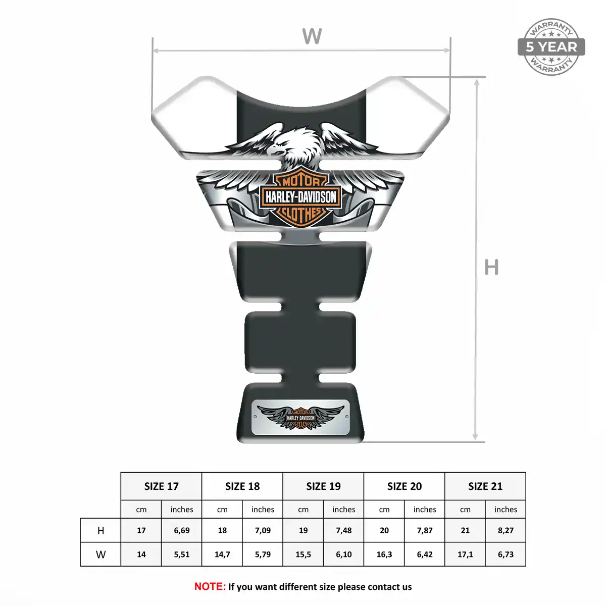 Harley Tank Pads Guards Motorbike Elite Finish