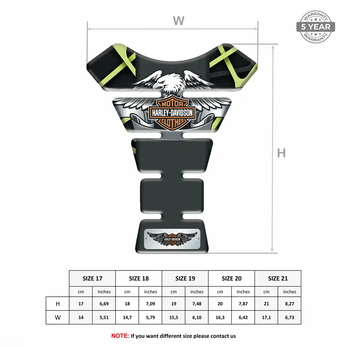 Harley Tank Pads Guards Motorbike Sleek Style