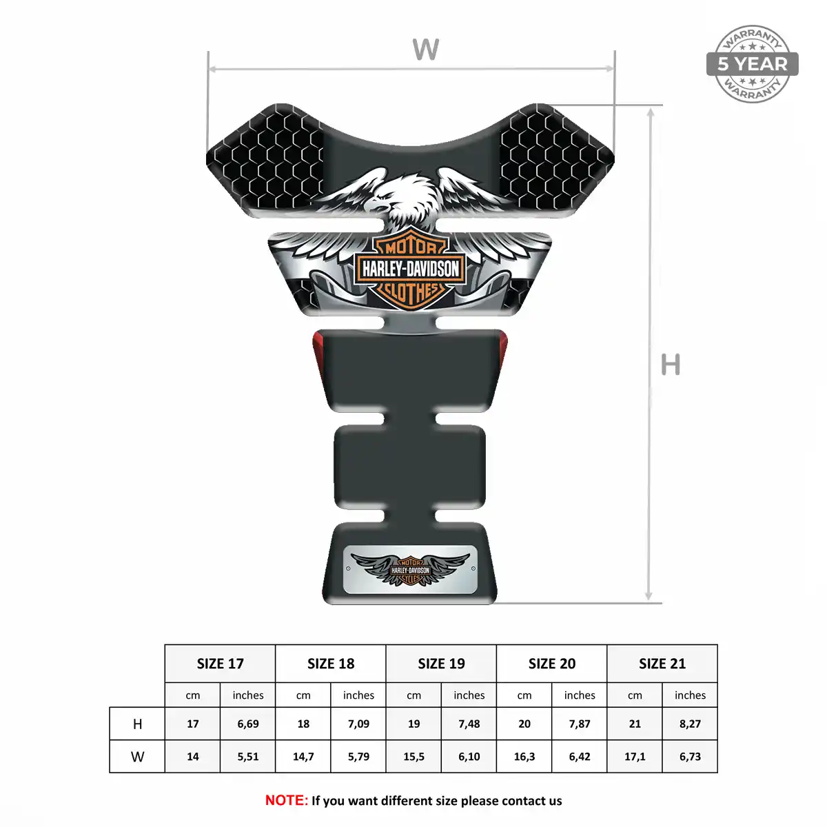 Harley Tank Pads Guards Motorbike Superior Craft