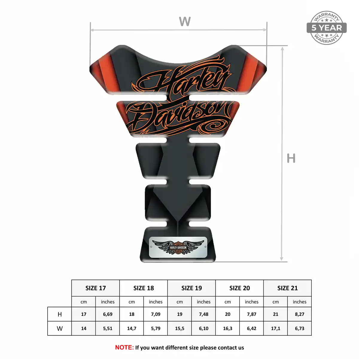 Harley Tank Pads Guards Motorcycle Signature Grade