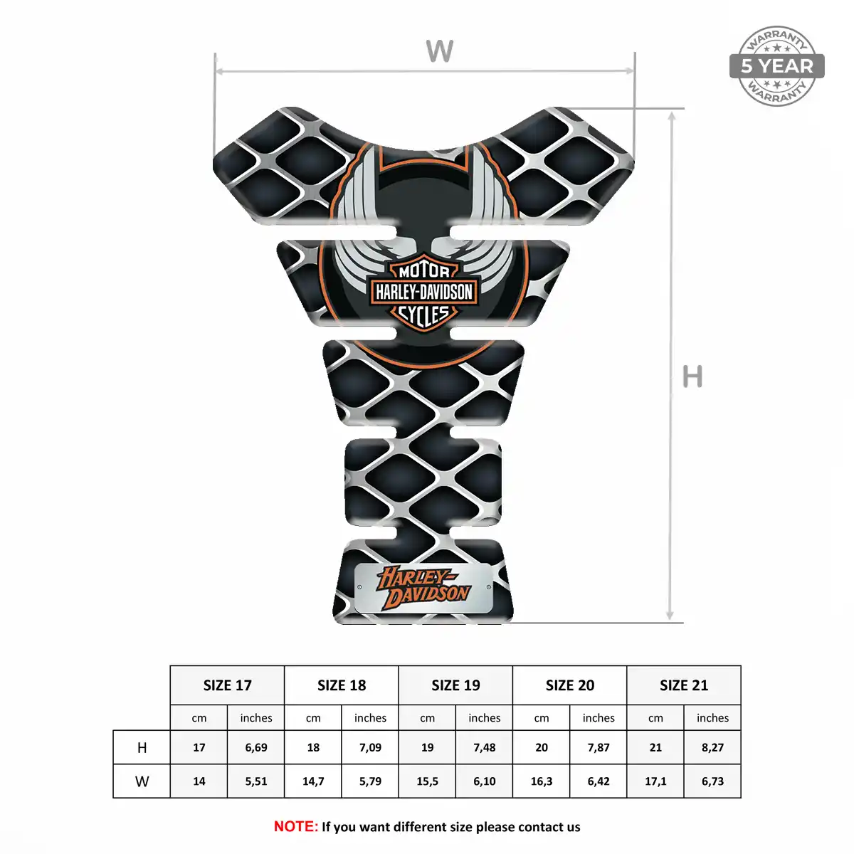 Harley Tank Pads Guards Motorcycle Sleek Style