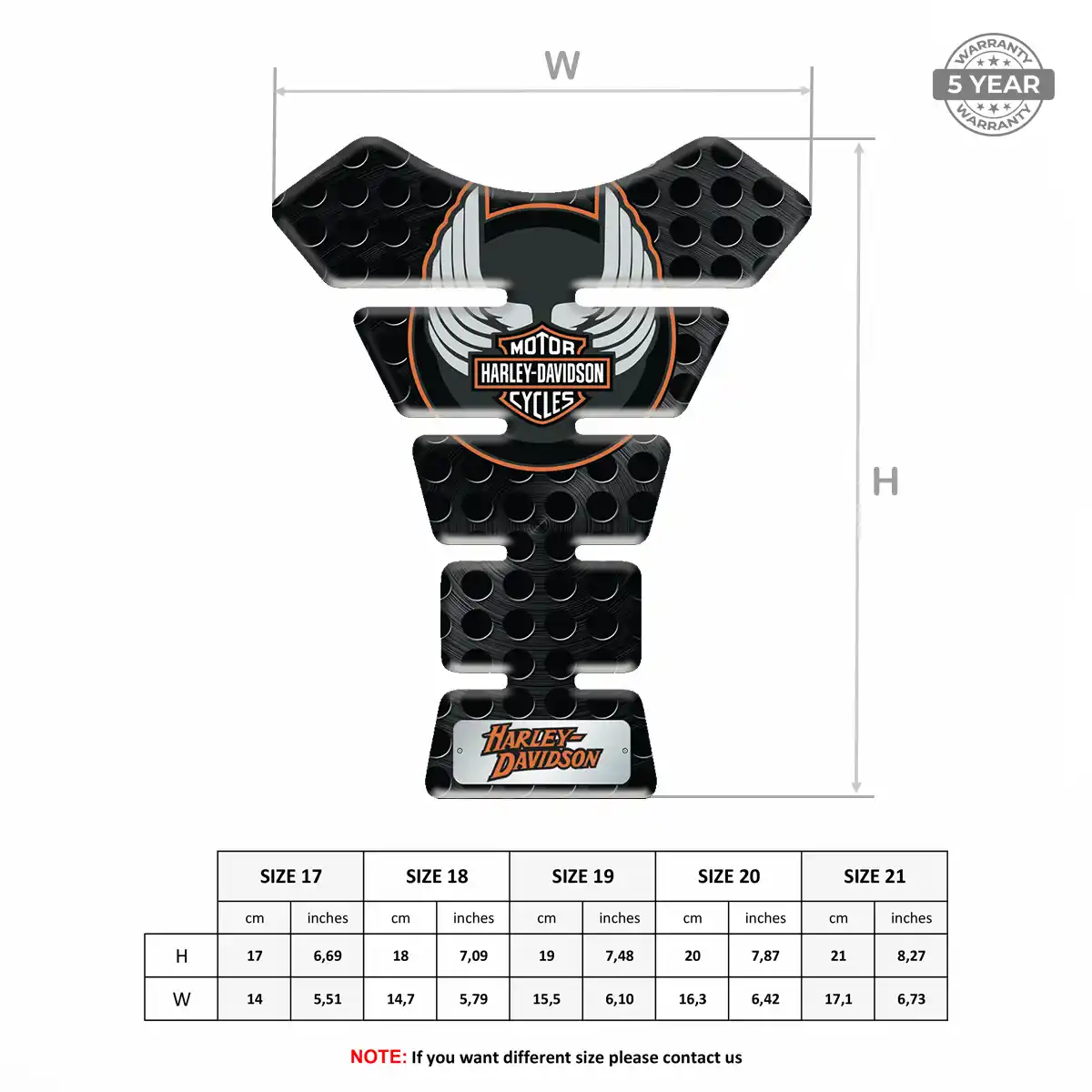 Harley Tank Pads Guards Prestige Line