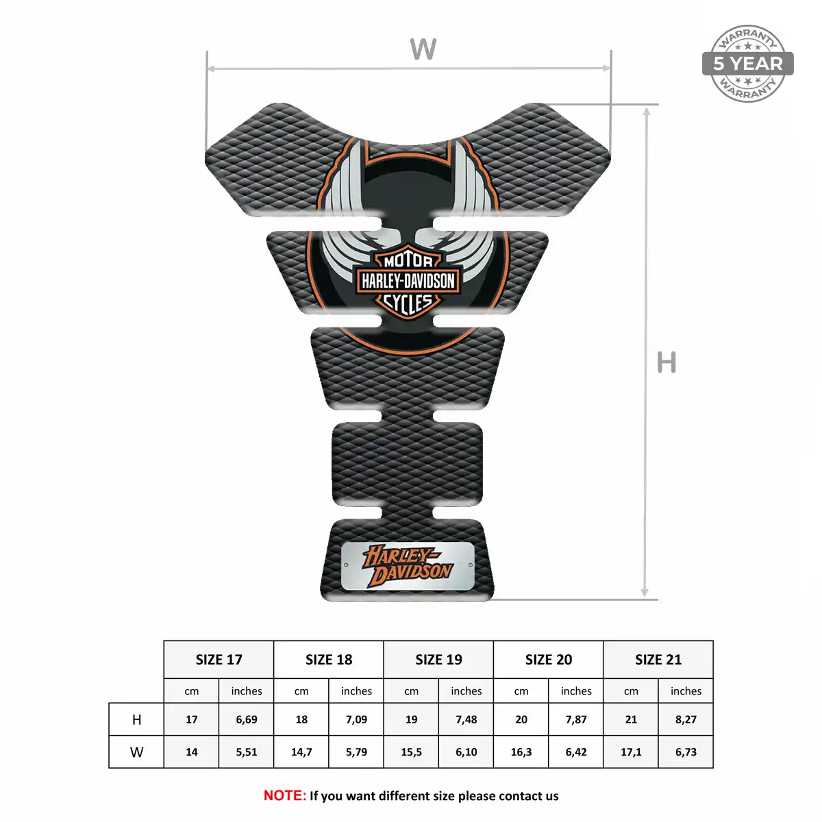 Harley Tank Pads Guards Signature Grade