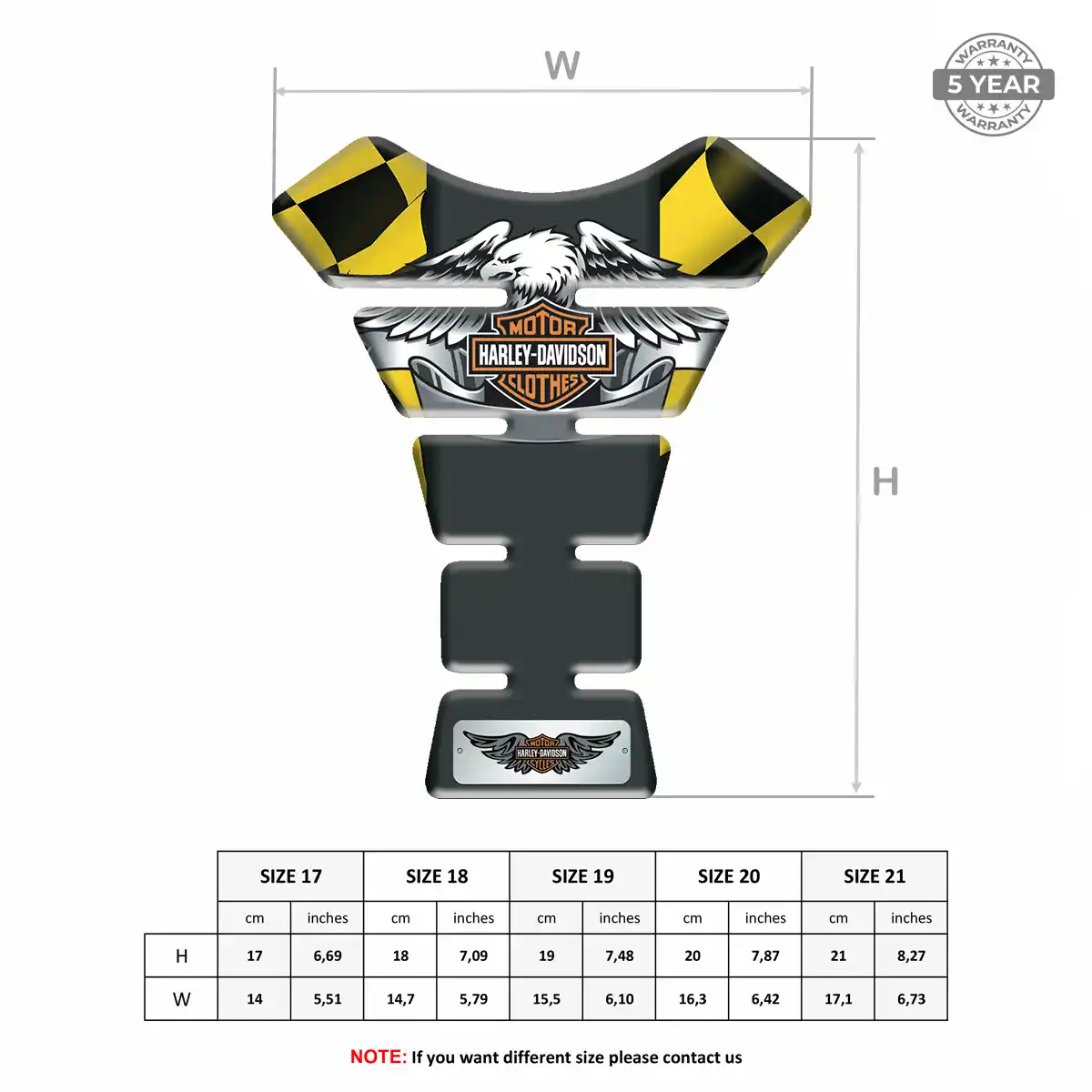 Harley Tank Pads Motorbike Superior Craft