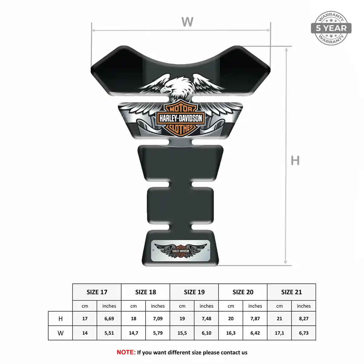 Harley Tank Pads Motorcycle Prestige Line