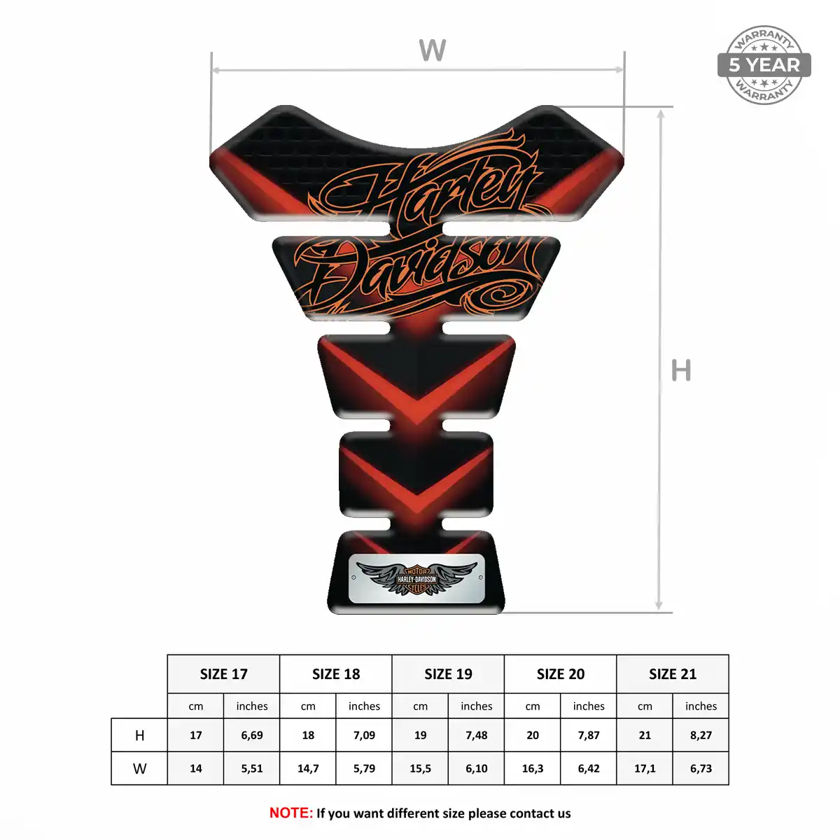 Harley Tank Pads Motorcycle Superior Craft