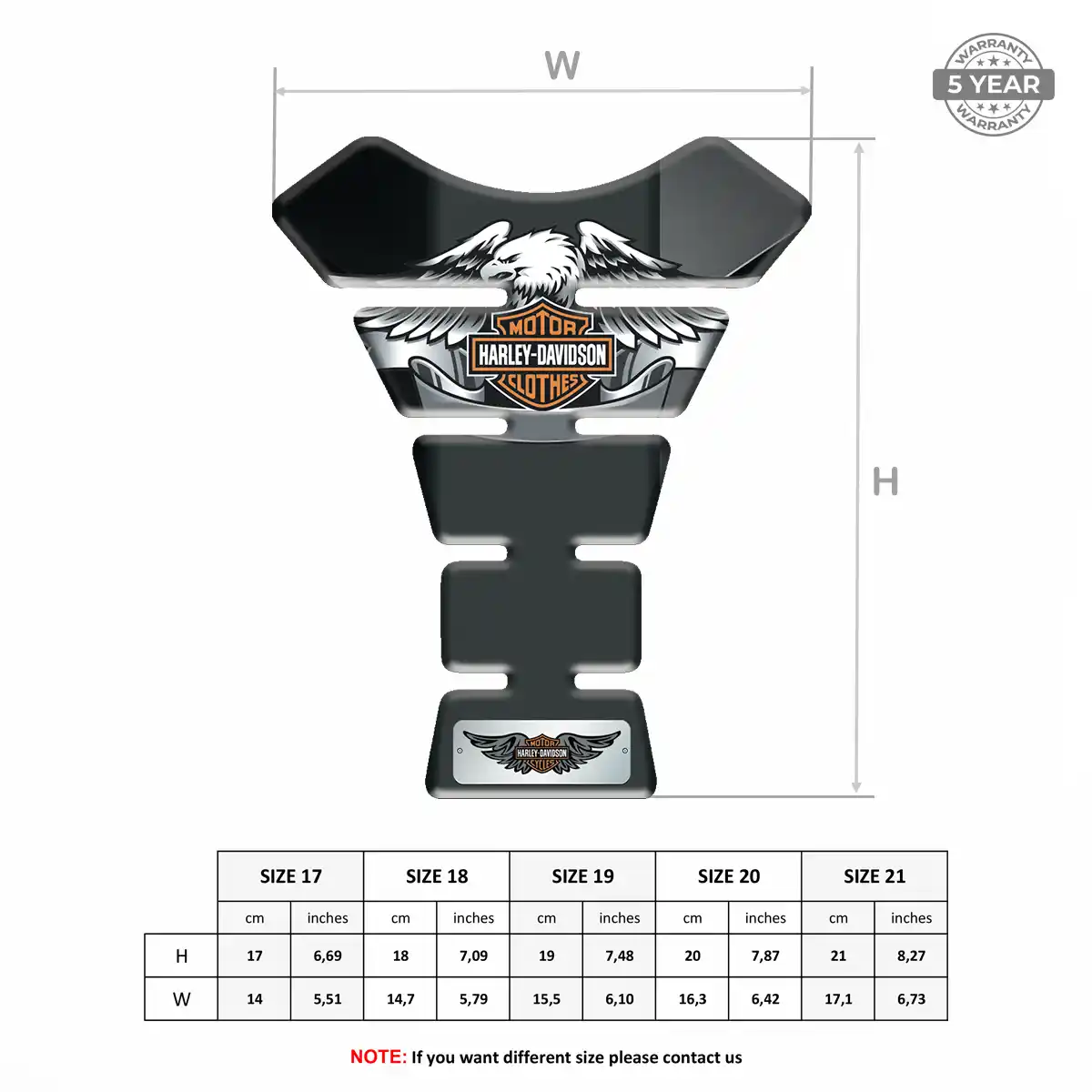 Harley Tank Pads Prime Quality