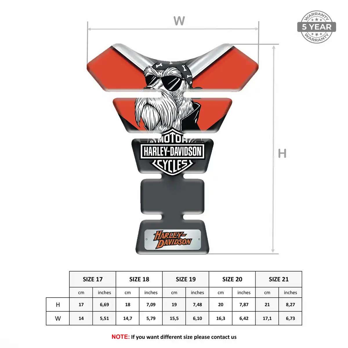 Harley Tank Pads Protector Motorcycle Prestige Line