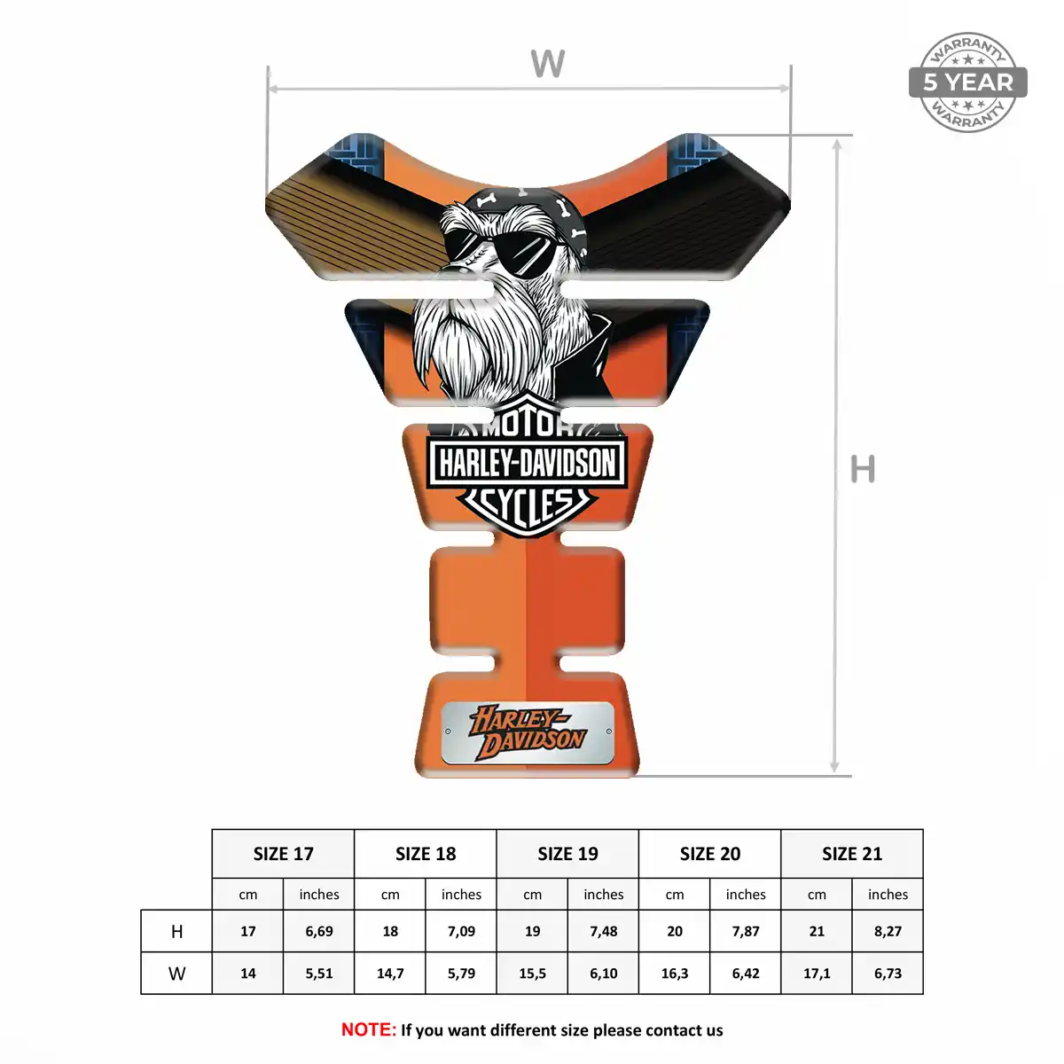 Harley Tank Pads Protector Motorcycle Prime Quality