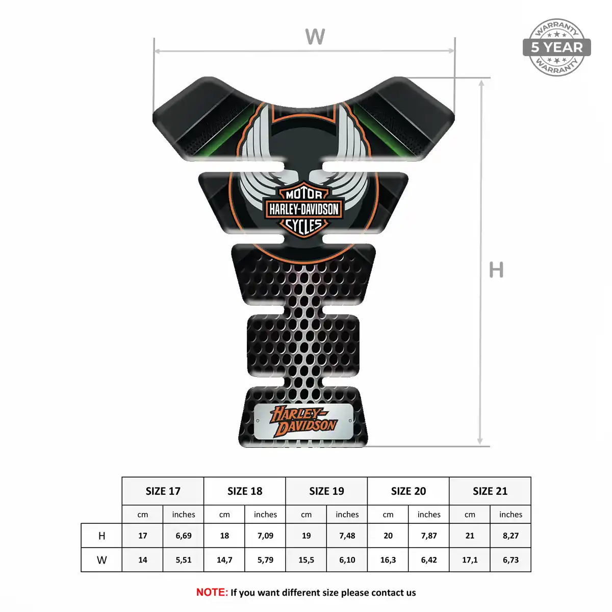 Harley Tank Pads Protector Motorcycle Signature Grade