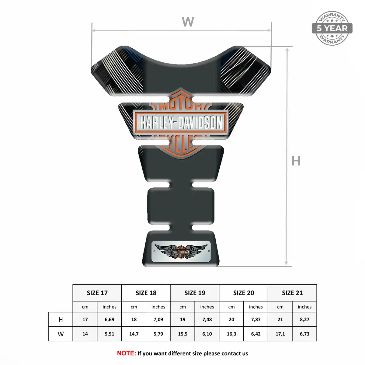 Harley Tank Pads Protector Motorcycle Superior Craft