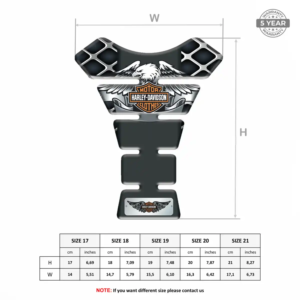 Harley Tank Pads Protector Signature Grade