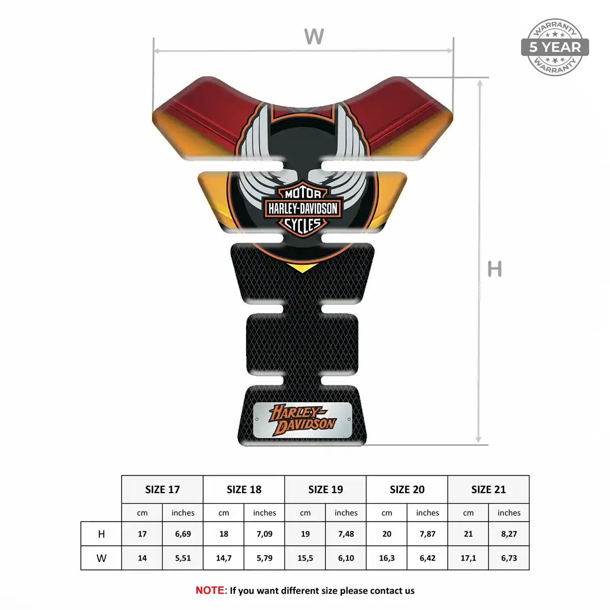 Harley Tank Pads Signature Grade