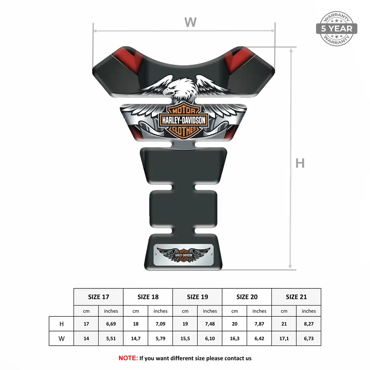 Harley Tank Protector Fuse Motorbike Refined Design