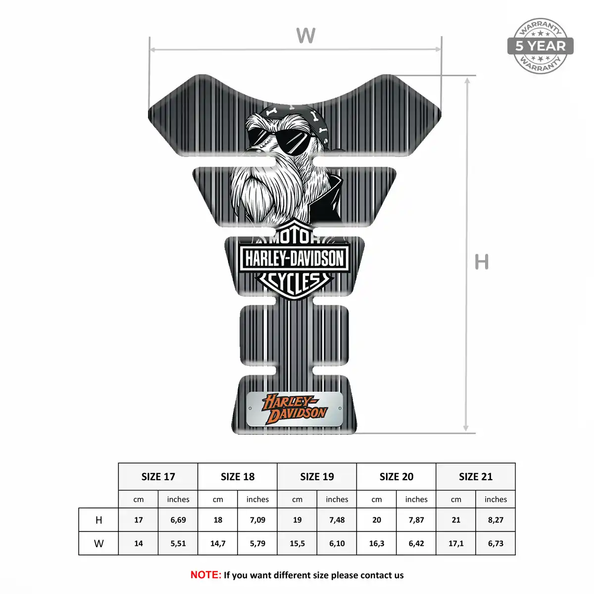 Harley Tank Protector Fuse Motorbike Signature Grade