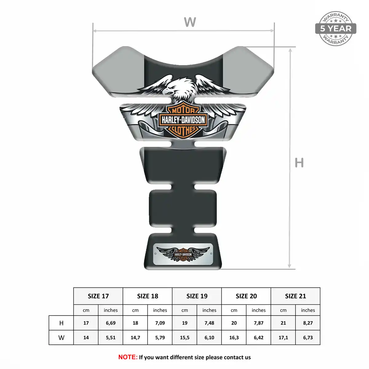 Harley Tank Protector Guard Elite Finish