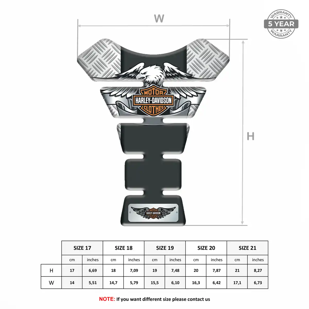 Harley Tank Protector Guard Motorbike Elite Finish