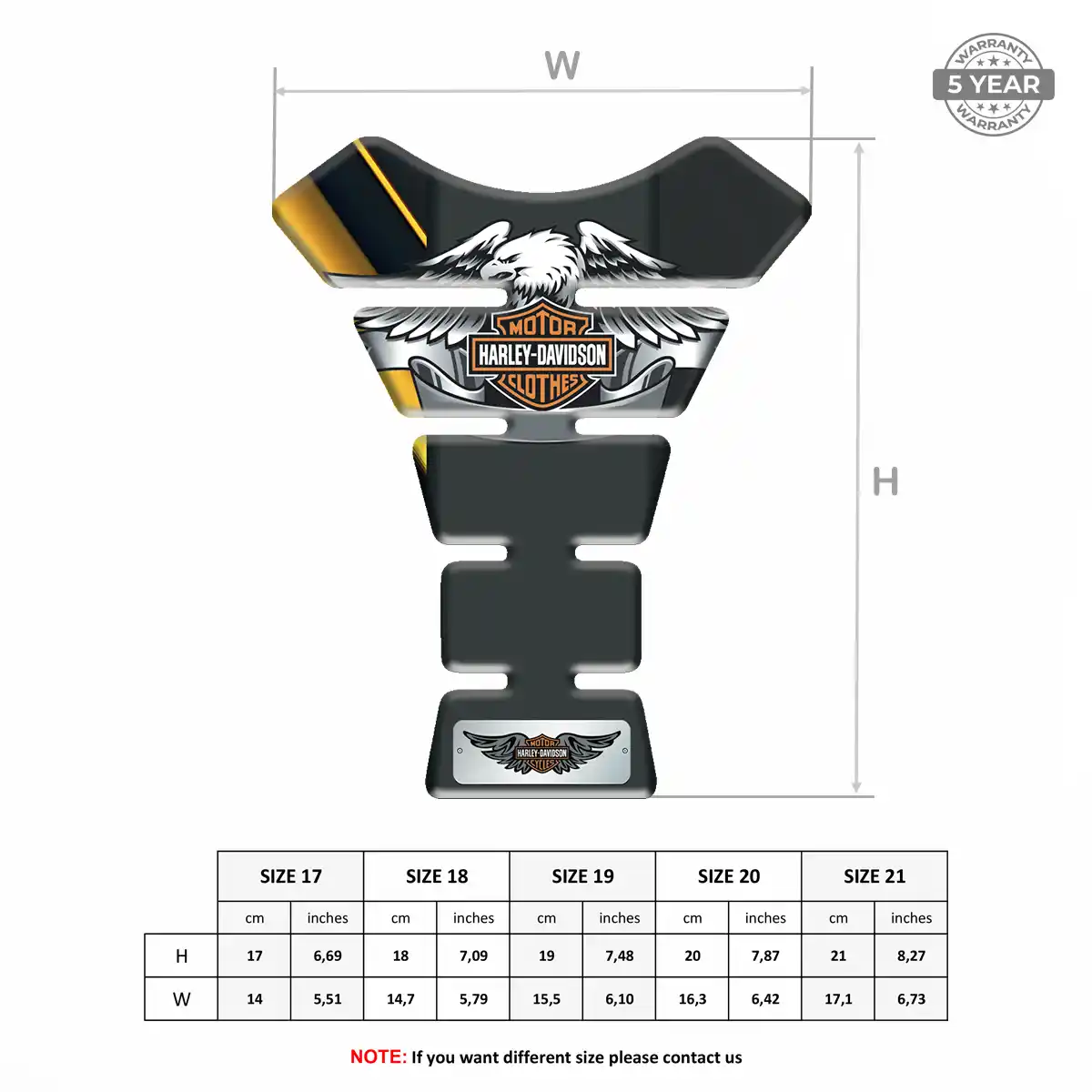 Harley Tank Protector Guard Motorbike Prime Quality