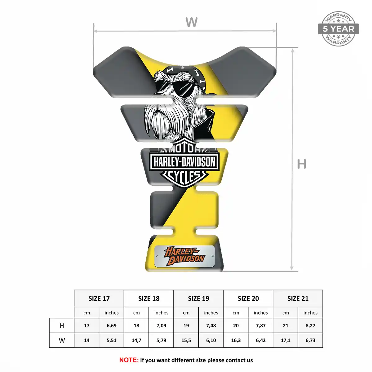 Harley Tank Protector Guard Motorbike Signature Grade