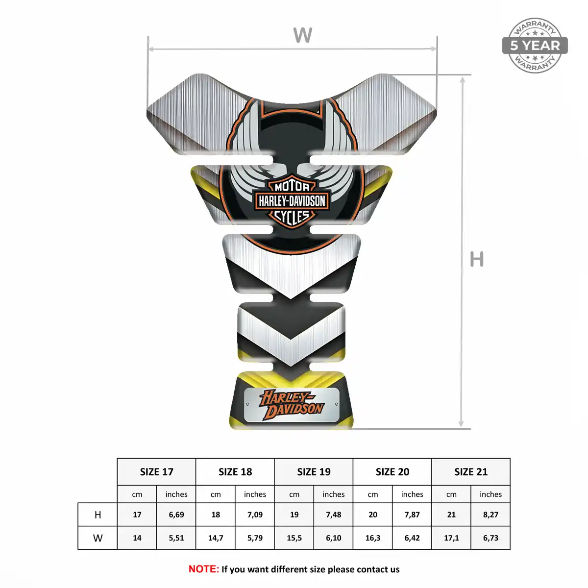 Harley Tank Protector Guard Motorcycle Prestige Line